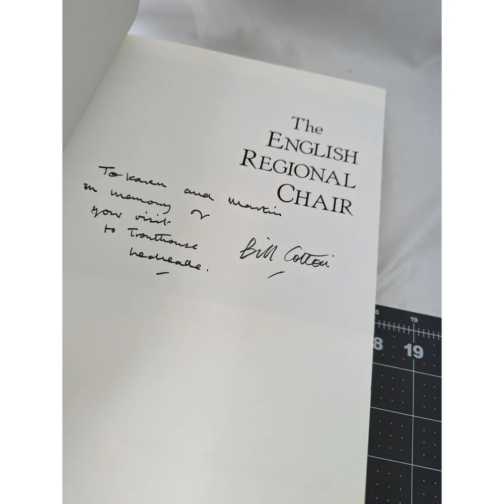 The English Regional Chair Hardcover DJ Bernard D. Cotton Signed